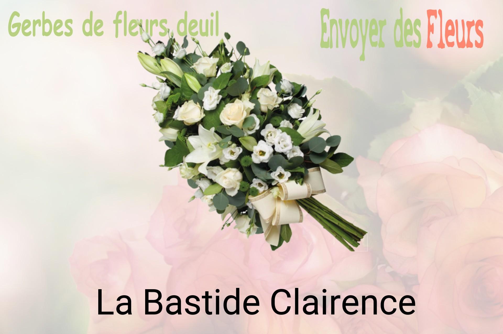 Gerbe de fleurs de deuil livrée à La Bastide-Clairence